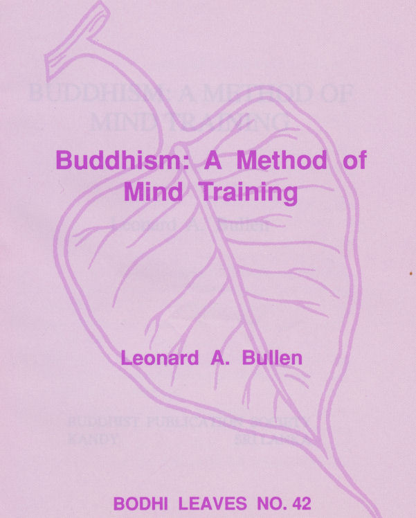 Buddhism: A Method of Mind Training