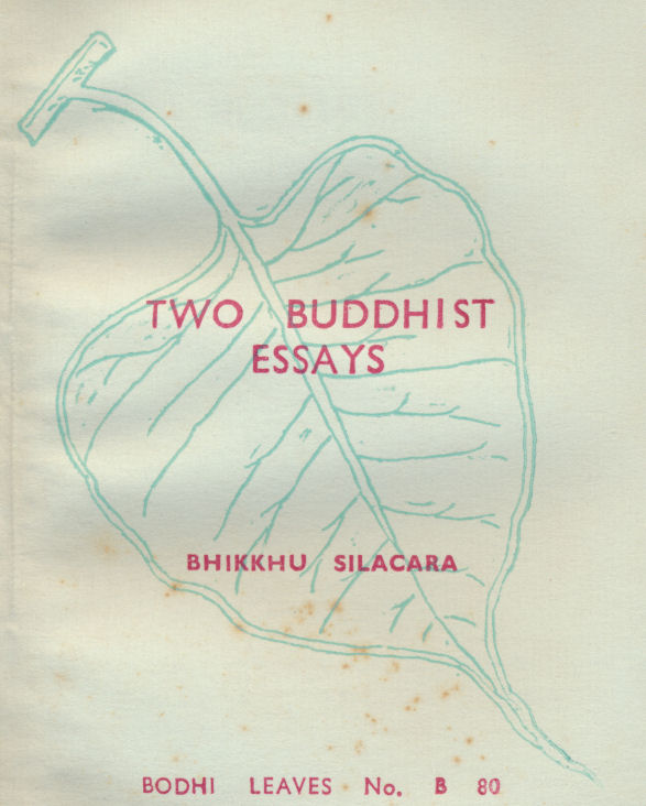 Two Buddhist Essays