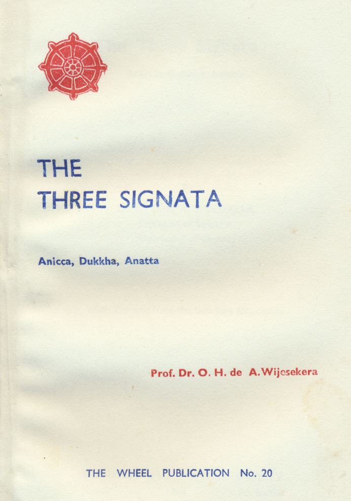 Three Signata, The