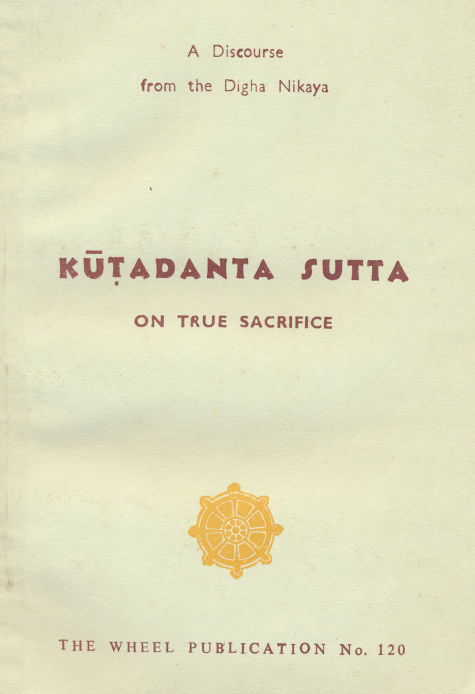 Kutadanta Sutta: On True Sacrifice