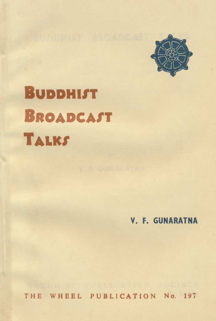 Buddhist Broadcast Talks