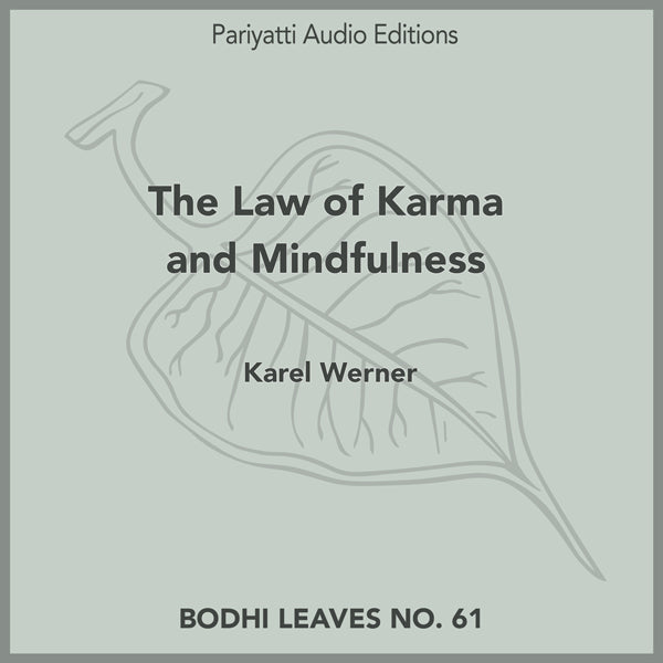 The Law of Karma and Mindfulness (MP3 Audiobook)