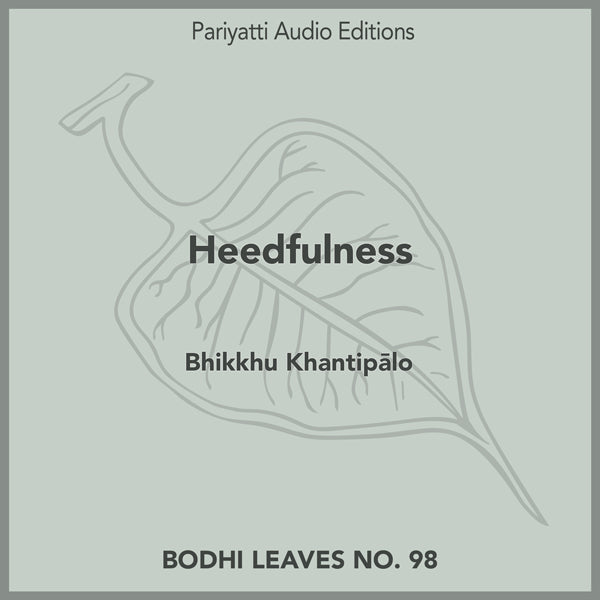 Heedfulness by Bhikkhu Khantip lo (MP3 Audiobook)