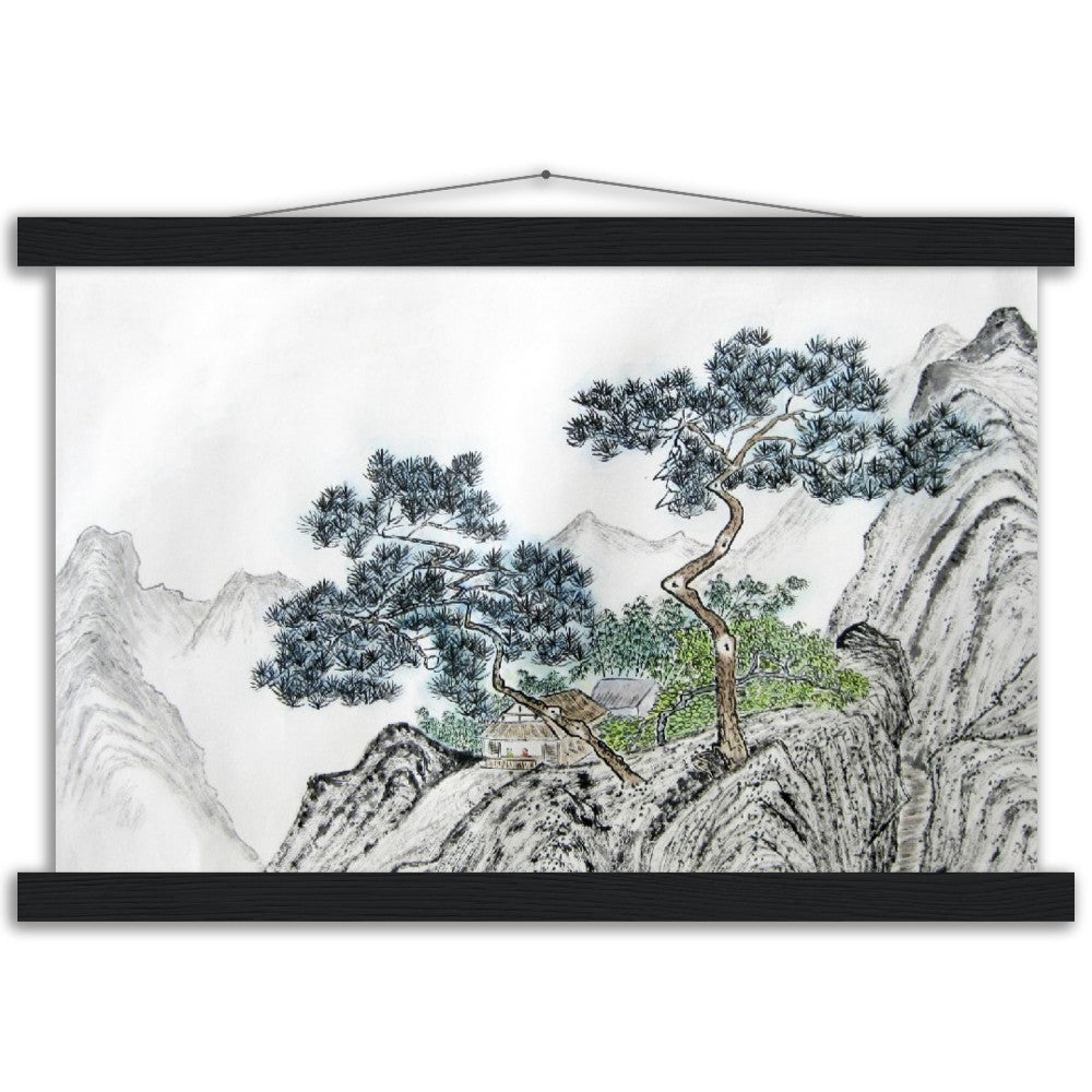 Mountain Dreaming Poster with Hanger (various sizes, hanger colors)