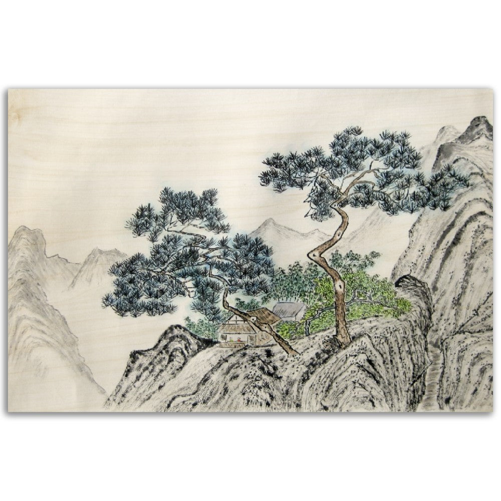 Mountain Dreaming Wood Print (available in two sizes)