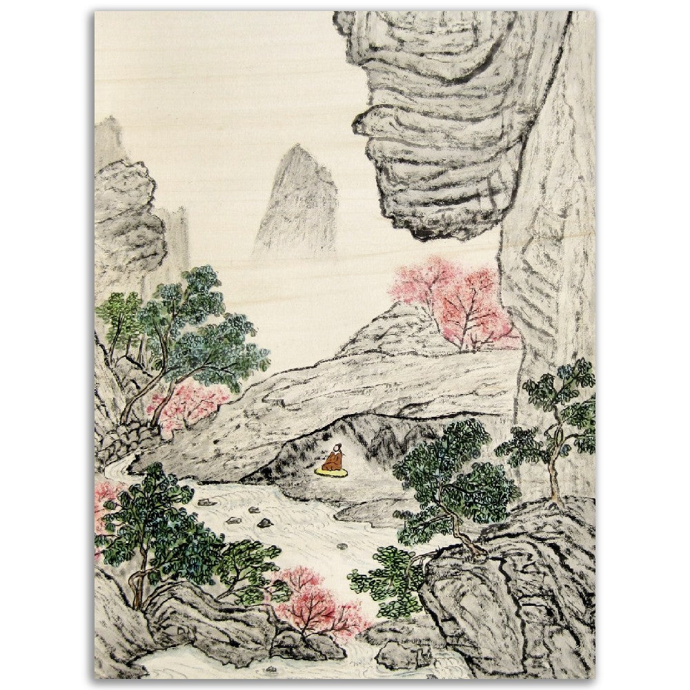 Observing the Flow Wood Print (available in two sizes)