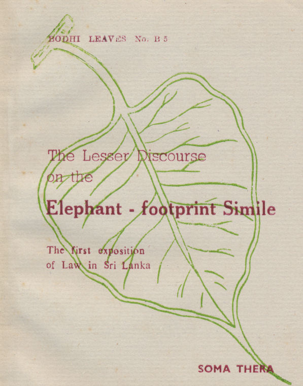 Lesser Discourse on Elephant's Footprint