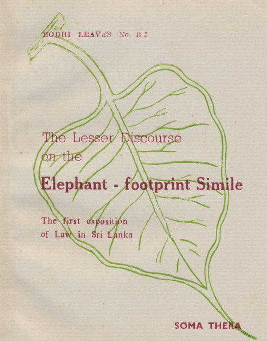 Lesser Discourse on Elephant's Footprint