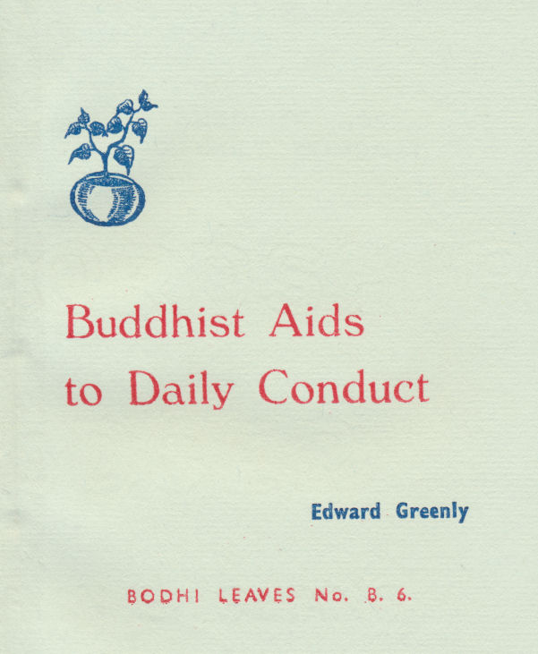 Buddhist Aids to Daily Conduct