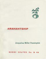 Arahantship