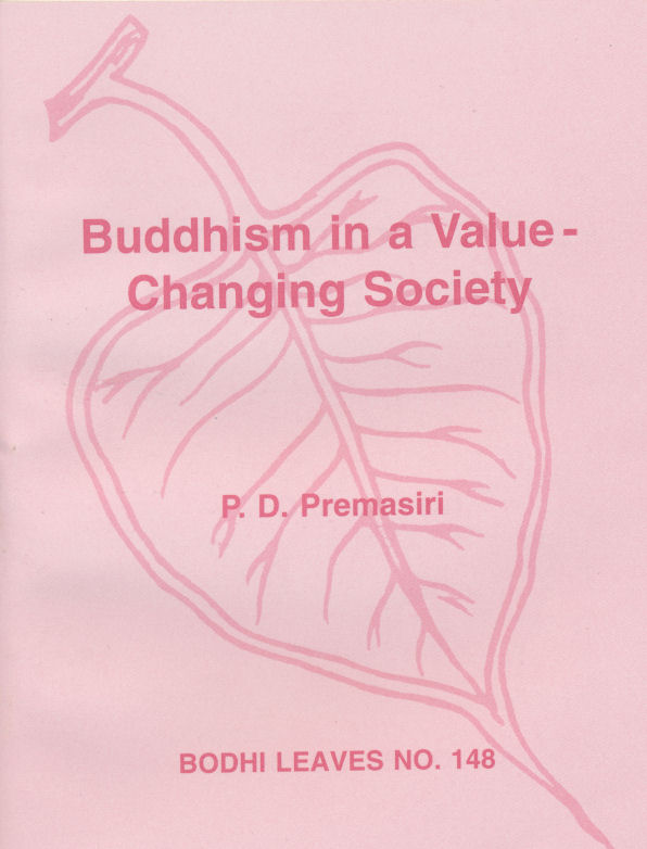 Buddhism in a Value Changing Society