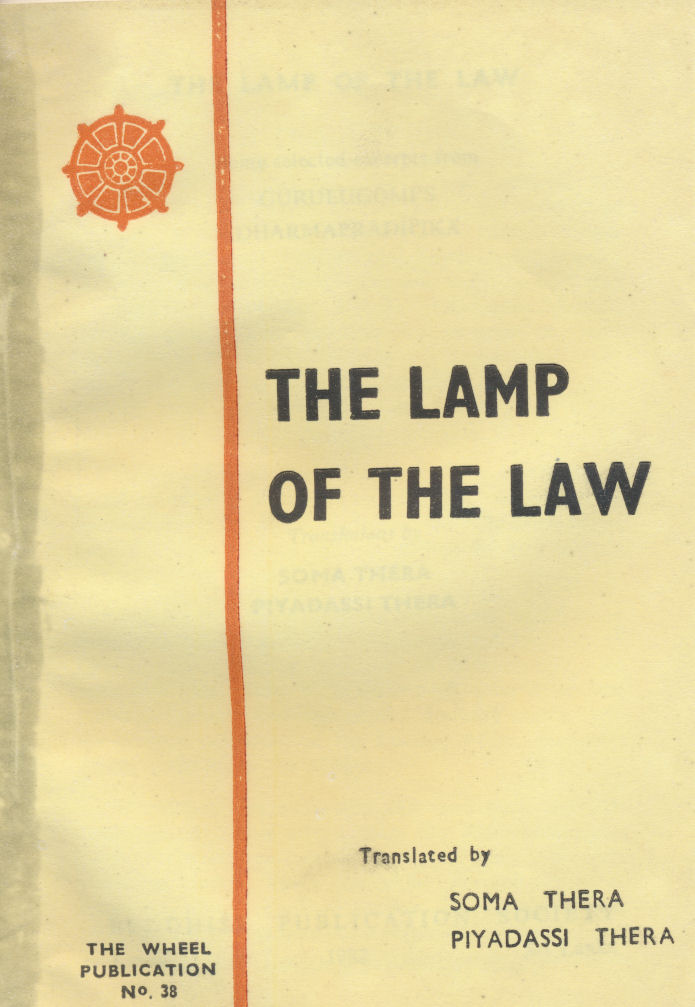 Lamp of the Law, The:  Dharmapradipika