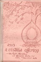 Vaisakh Offering, A: From Mahavastu