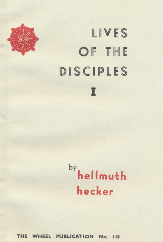 Lives of the Disciples:  Part I