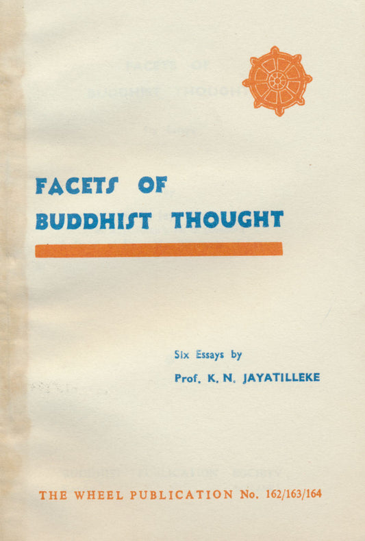 Facets of Buddhist Thought