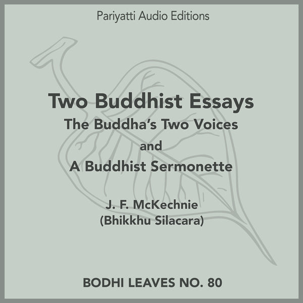 Two Buddhist Essays (MP3 Audiobook)