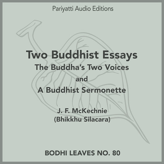 Two Buddhist Essays (MP3 Audiobook)