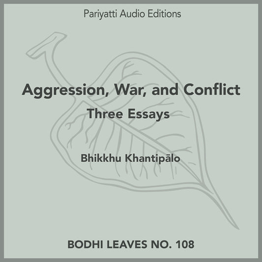 Aggression, War, and Conflict: Three Essays by Bhikkhu Khantip lo (MP3 Audiobook)