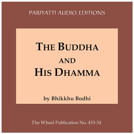Buddha and His Dhamma (MP3 audiobook)