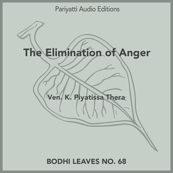 The Elimination of Anger - MP3 Audiobook