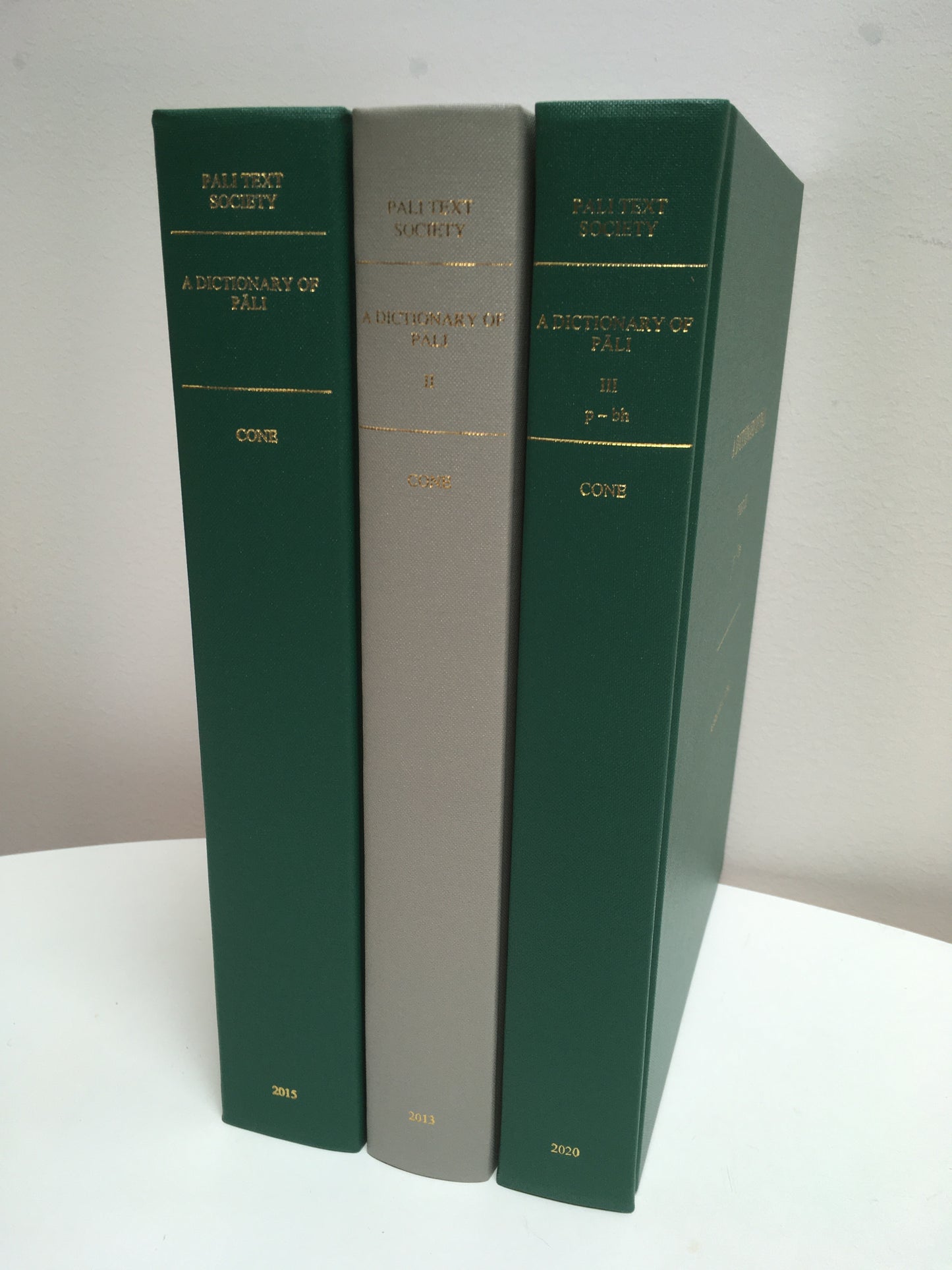 A Dictionary of Pali (Dr. Margaret Cone)  3-Volume Set