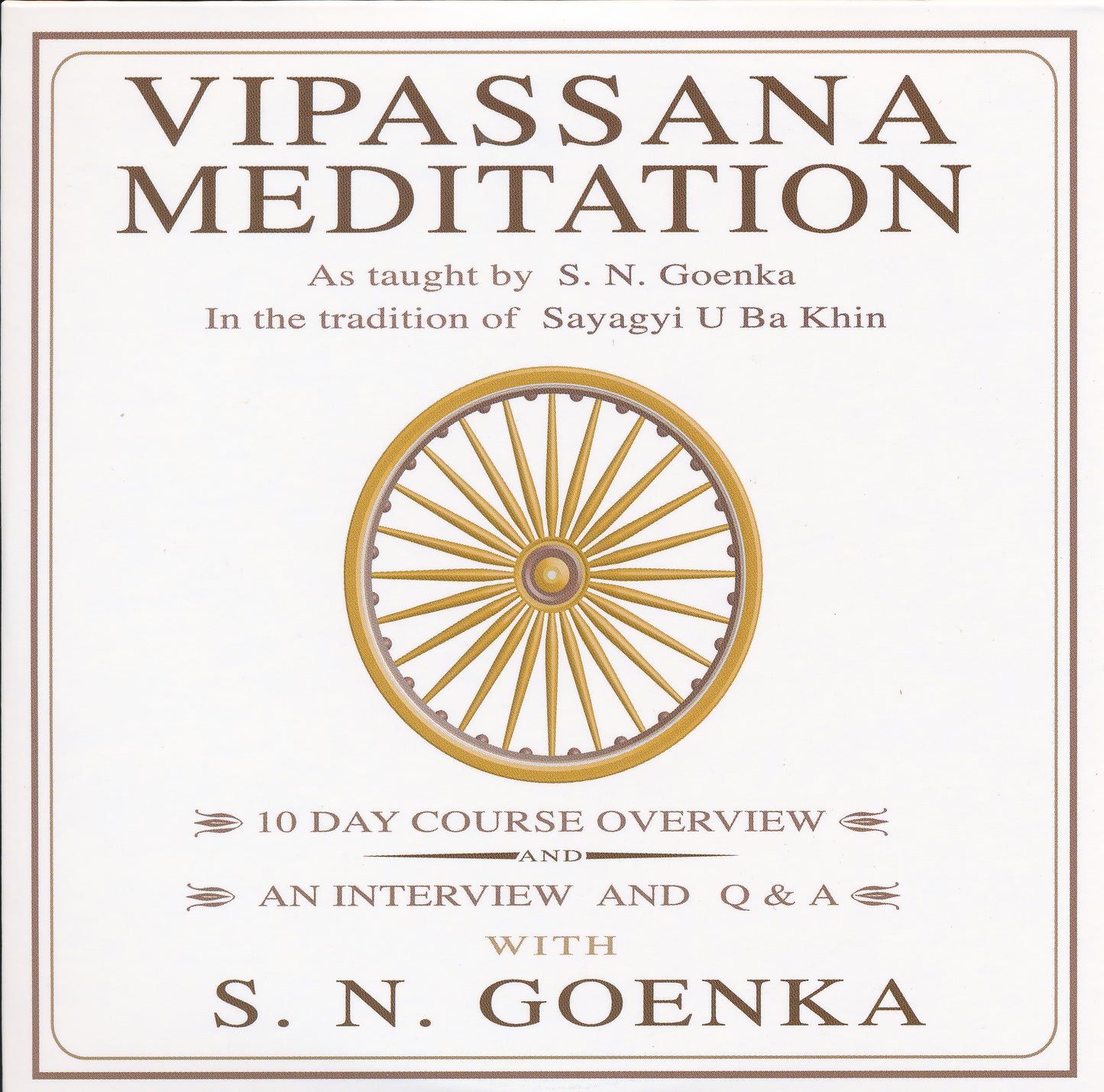 Introduction to Vipassana - DVD