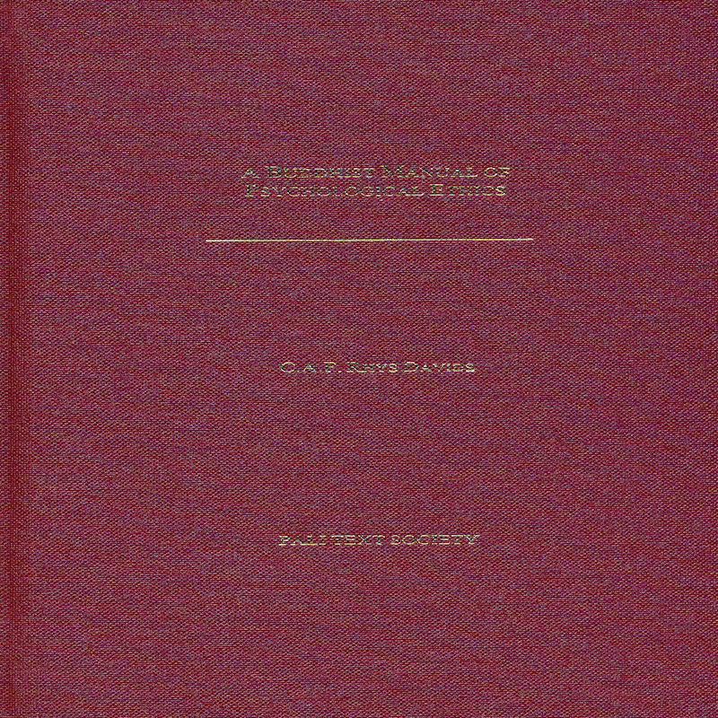 Buddhist Manual of Psychological Ethics