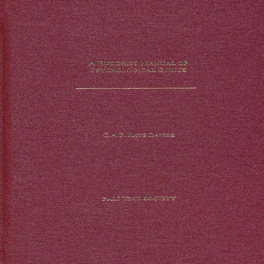 Buddhist Manual of Psychological Ethics