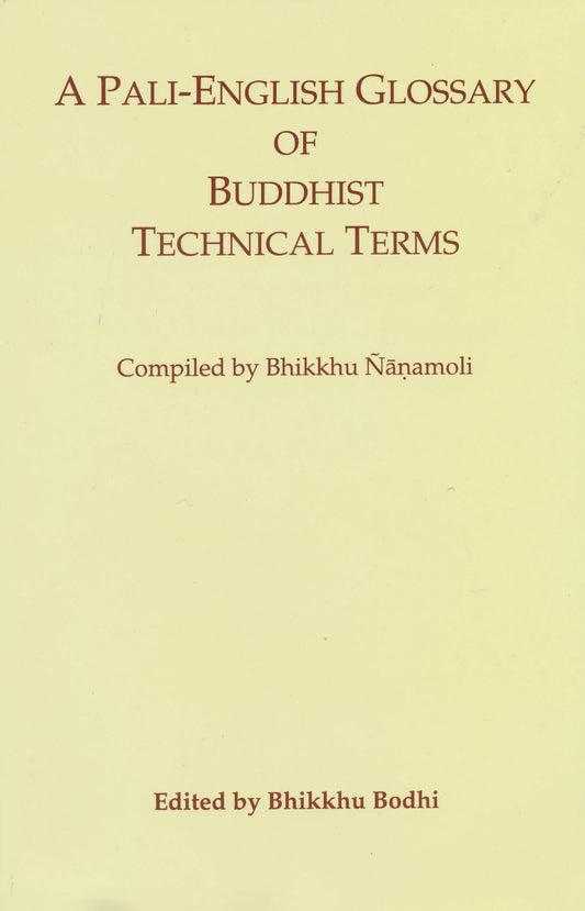 Pali-English Glossary of Technical Terms