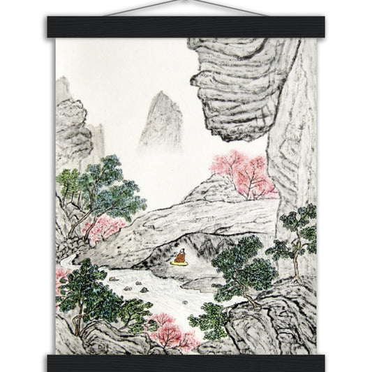 Observing the Flow   Poster with Hanger (27x35 cm / 11x14 )