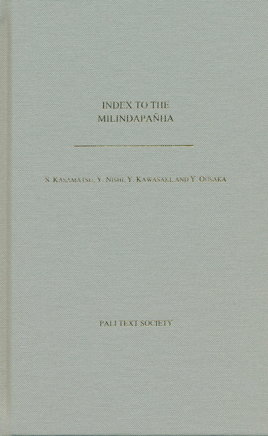 Index to the Milindapanha, (Yumi Ousaka 2013)